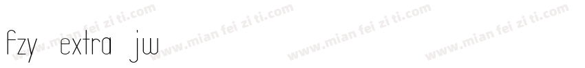 fzy extra jw字体转换